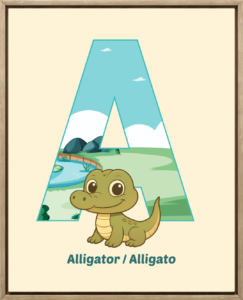 A for Alligator