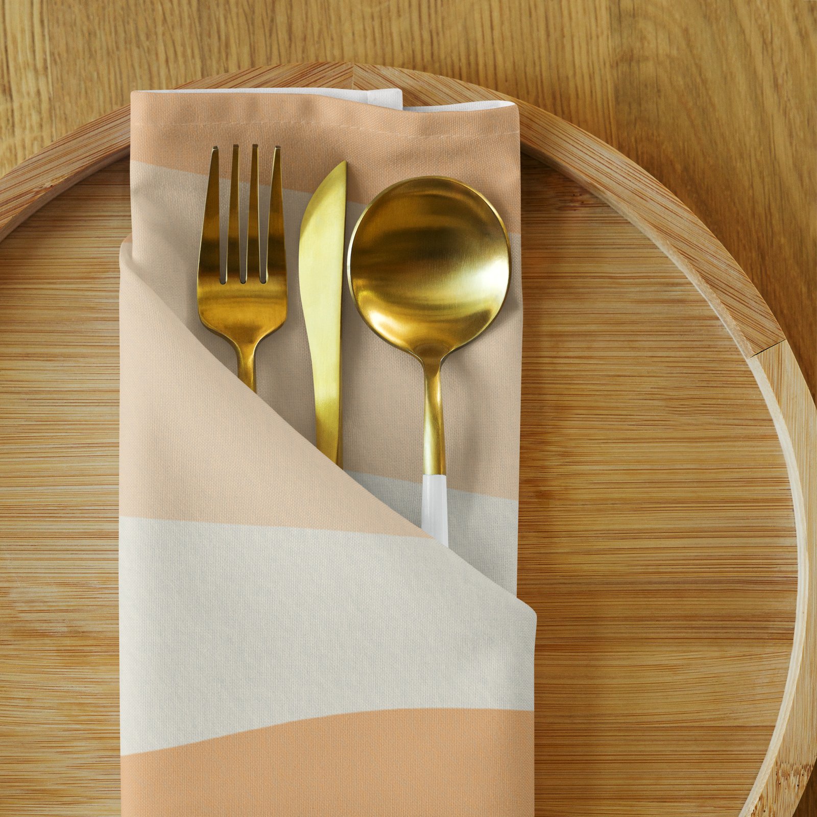 Golden Drift Cloth napkin set - Image 4