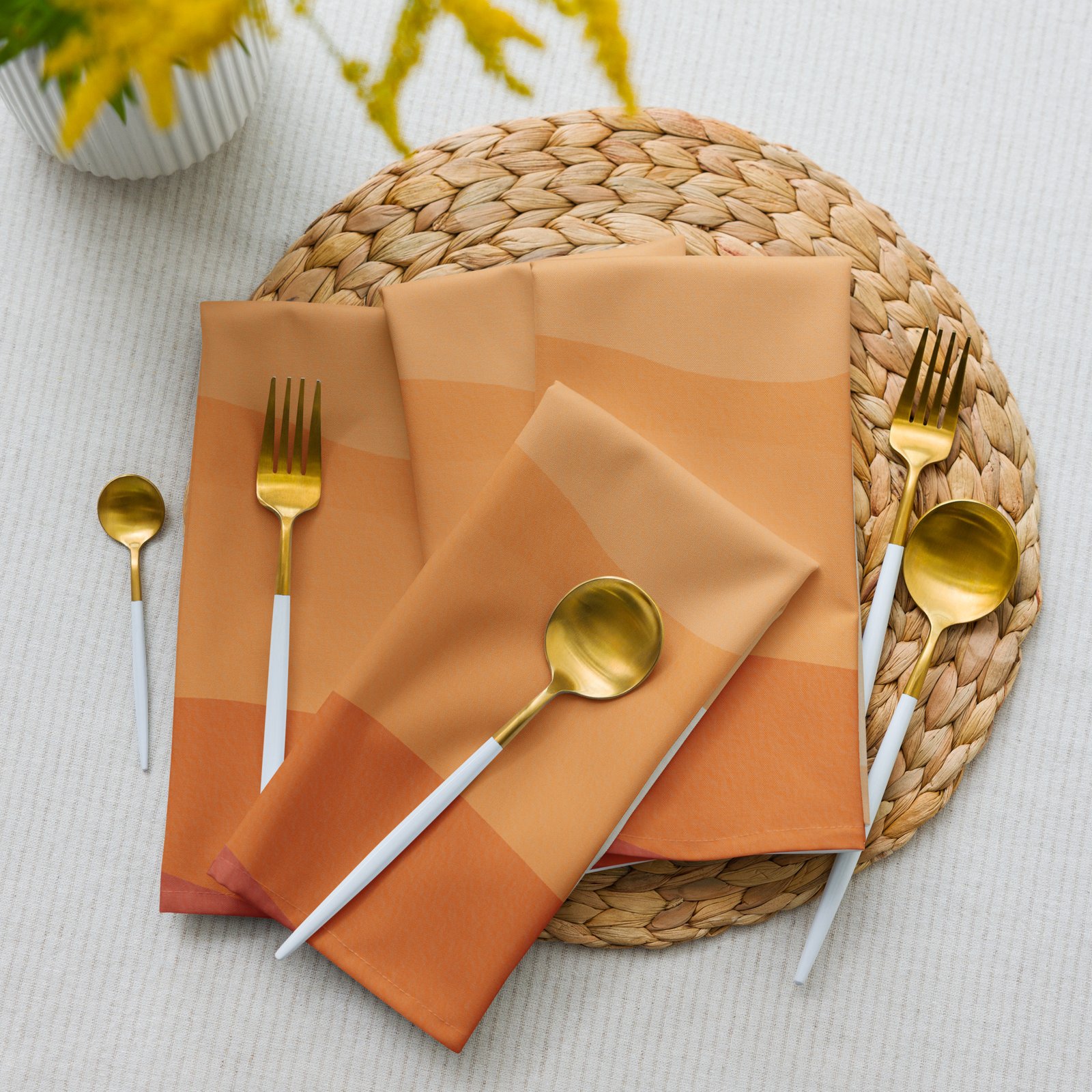 Golden Drift Cloth napkin set - Image 2