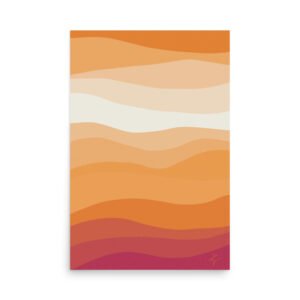 Golden Drift - Photo paper poster